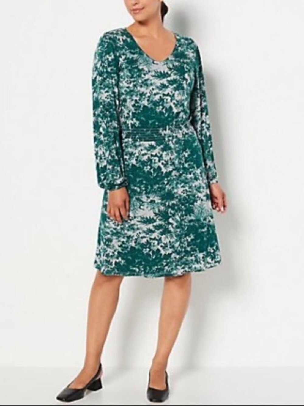 Jason Wu  Smocked Printed Dress